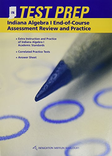 Imagen de archivo de Test Prep: Indiana Algebra 1 End-of-Course Assessment Review and Practice a la venta por Nationwide_Text