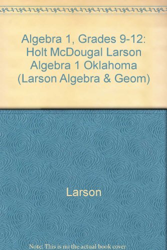 Imagen de archivo de Holt McDougal Larson Algebra 1: Student Edition Algebra 1 2011 a la venta por HPB-Red