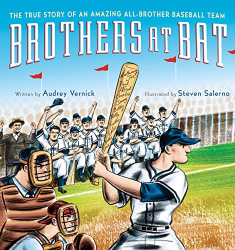 Beispielbild fr Brothers at Bat: The True Story of an Amazing All-Brother Baseball Team zum Verkauf von Off The Shelf