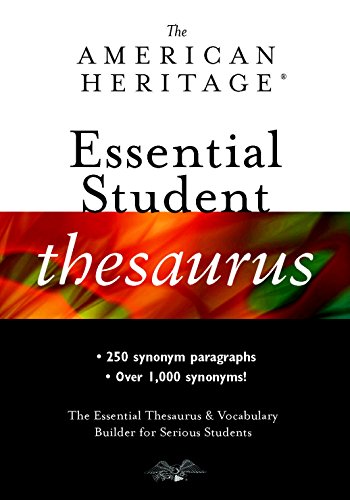 Beispielbild fr The American Heritage Essential Student Thesaurus zum Verkauf von Better World Books