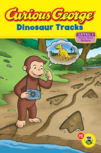 Stock image for Curious George Dinosaur Tracks (Curious George: Green Light Reader, Level 1) for sale by WorldofBooks