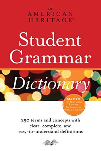 Imagen de archivo de The American Heritage Student Grammar Dictionary a la venta por ThriftBooks-Atlanta