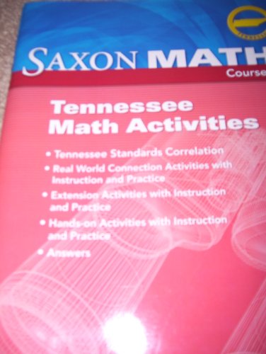 9780547478739: Saxon Algebra 1 Tennessee: Saxon Math Course 2