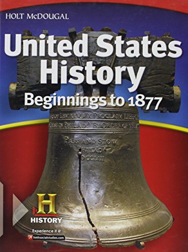 Stock image for United States History: Student Edition Beginnings to 1877 2012 for sale by Hafa Adai Books