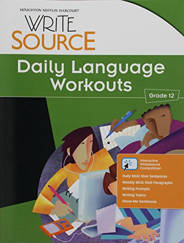 Stock image for Write Source: Daily Language Workouts Grade 12 for sale by HPB-Red