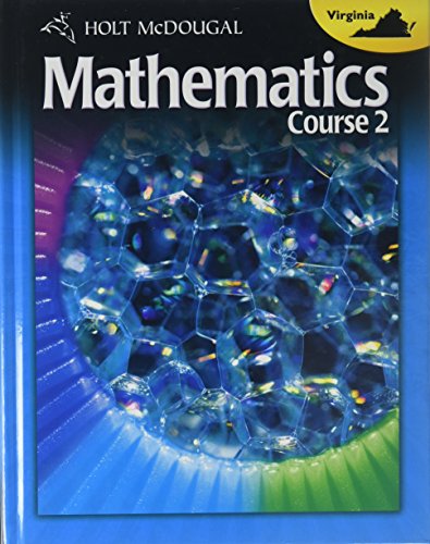 Imagen de archivo de Holt McDougal Middle School Math Virginia: Student Edition Course 2 2012 a la venta por SecondSale