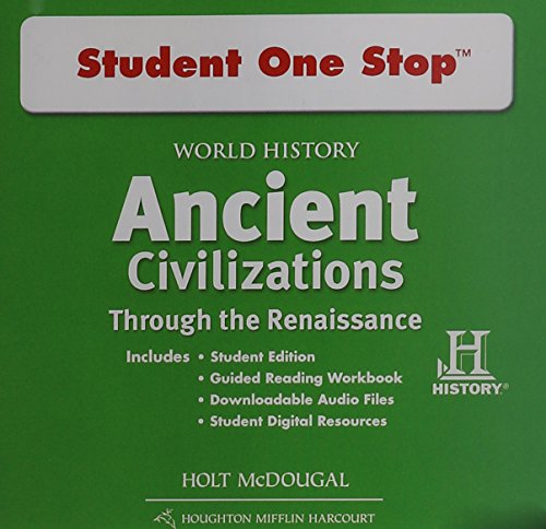 Stock image for Holt McDougal World History, Ancient Civilizations Through The Renaissance: Student One Stop DVD-ROM (2012 Copyright) for sale by ~Bookworksonline~