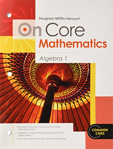 Imagen de archivo de On Core Mathematics Algebra 1 Common Core a la venta por Nationwide_Text