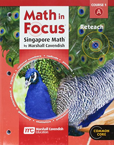 9780547579160: Math in Focus: Singapore Math: Reteach Book Course 1a