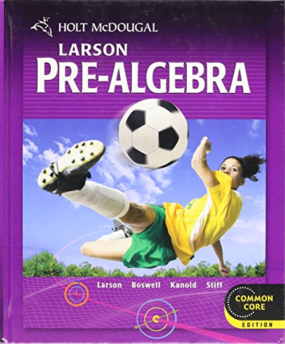 9780547587776: Larson Pre-Algebra: Common Core Edition