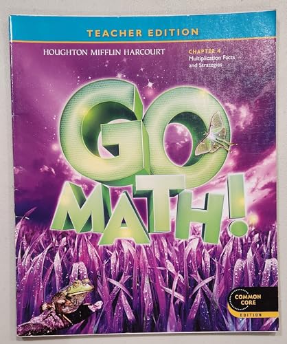 Stock image for Go Math! Grade 3 Teacher Edition Chapter 4: Multiplication Facts and Strategies (Common Core Edition) for sale by SecondSale