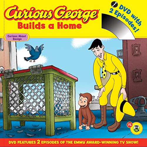9780547594101: Curious George Builds a Home Book and DVD [With DVD]