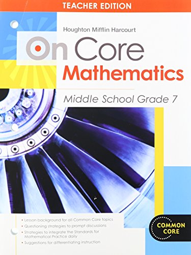 Imagen de archivo de Houghton Mifflin Harcourt On Core Mathematics: Teacher's Guide Grade 7 2012 a la venta por Save With Sam