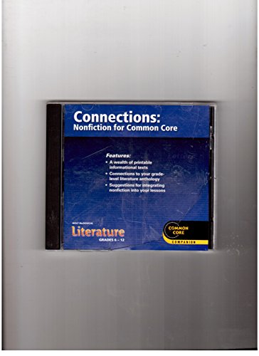 Beispielbild fr Holt McDougal Literature Grades 6-12 - Connections: Nonfiction for Common Core by Holt Mc Dougal (2012-05-03) zum Verkauf von SecondSale