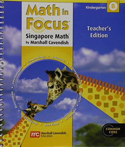 9780547625201: Math in Focus Singapore Math Kindergarten B