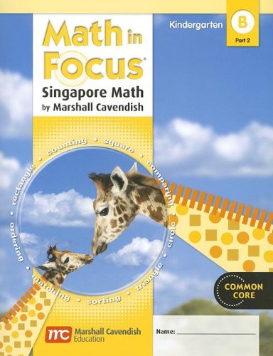 9780547625355: Math in Focus: Singapore Math, Book B Part 2 Grade K