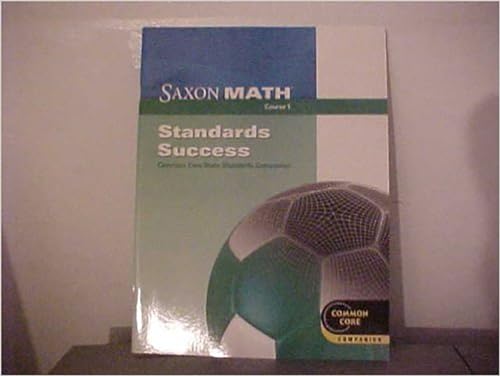 9780547628189: Standards Success Book (Saxon Math Course, 1)