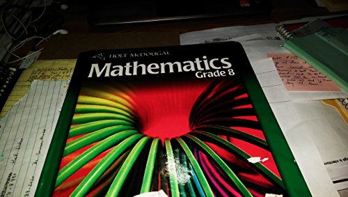 Imagen de archivo de Holt McDougal Mathematics, Grade 8, Common Core: Student Text (2012 Copyright) a la venta por ~Bookworksonline~