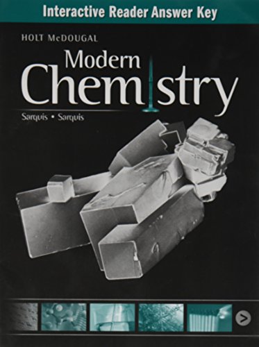 Beispielbild fr Modern Chemistry: Interactive Reader Answer Key zum Verkauf von Front Cover Books