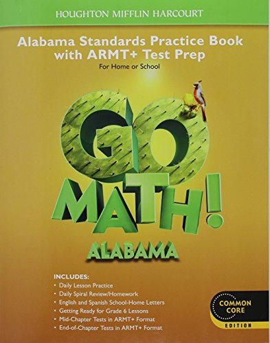 Stock image for Houghton Mifflin Harcourt Go Math! Alabama : Student Edition Practice Book Grade 5 for sale by Better World Books