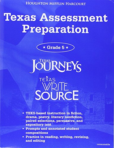 Immagine dell'editore per Texas Journeys. Texas Write Source Student TX Assessment Preparation, Grade 5. venduto da Ann Becker