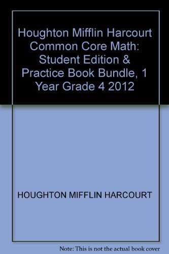 Go Math!: Student Edition and Practice Book Bundle, 4 Year Grade 1 2012 (9780547781853) by [???]