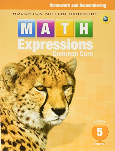 homework and remembering grade 3 volume 1 Stock image for Math Expressions: Homework & Remembering, Volume 2 Grade 5 for sale by SecondSale