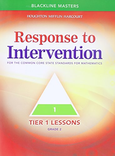 Imagen de archivo de Math Expressions: Response to Intervention Tier 1 Blackline Master Grade 2 a la venta por Better World Books