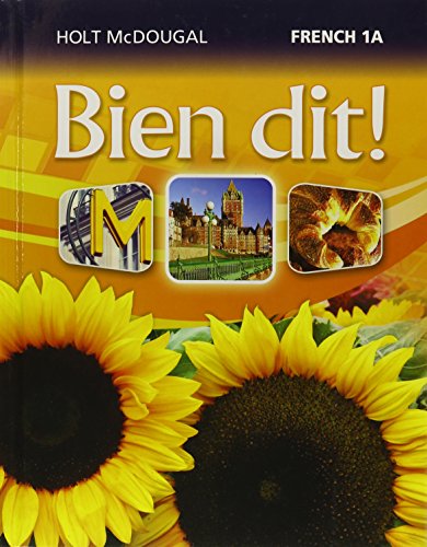 Stock image for Bien Dit!: Student Edition Level 1a 2013 (French Edition) for sale by Jabs Books