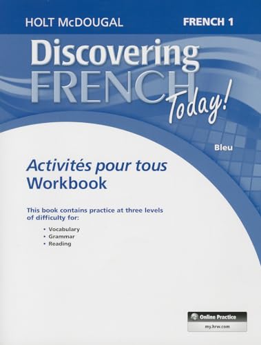 Beispielbild fr Discovering French Today!: French 1 Bleu : Activities Pour Tous zum Verkauf von Better World Books