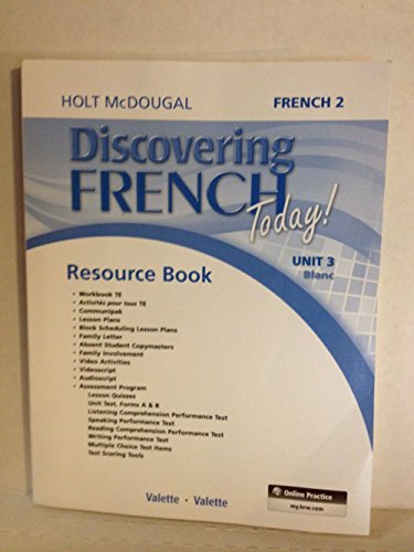Stock image for Discovering French Today: Resource Book Unit 03 Level 2 for sale by Better World Books