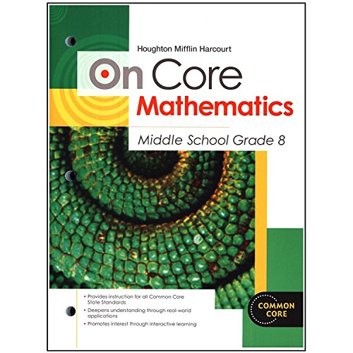 Houghton Mifflin Harcourt On Core Mathematics: Reseller Package Grade 8 (9780547873909) by HOUGHTON MIFFLIN HARCOURT
