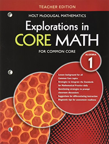 Imagen de archivo de Explorations in Core Math: Common Core Teacher Edition Algebra 1 2014 a la venta por Save With Sam