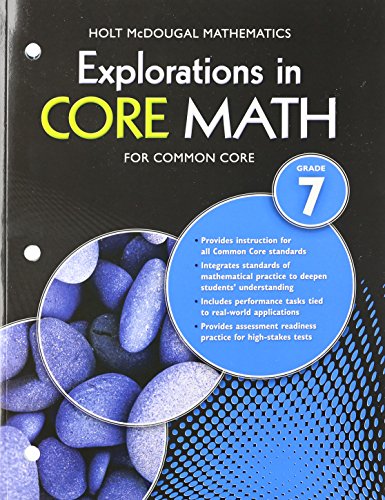 Beispielbild fr Explorations in Core Math : Common Core Student Edition Grade 7 2014 zum Verkauf von Better World Books