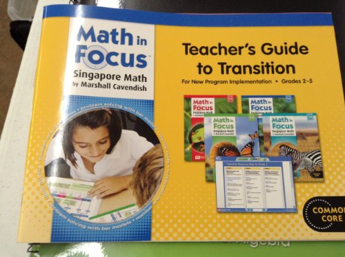 Beispielbild fr Teacher Guide: Singapore Math Teacher Guide to Transitions, Grades 2-5 zum Verkauf von Better World Books