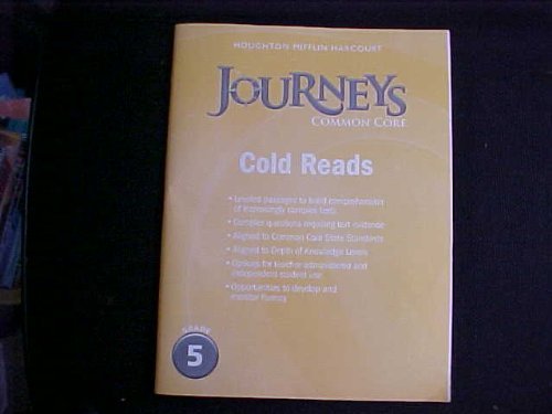 Stock image for Journeys: Cold Reads Grade 5 for sale by Allied Book Company Inc.