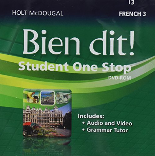 Student eEdition DVD-ROM Level 3 2013 (Bien dit!) (French Edition) (9780547897325) by Holt Mcdougal