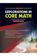 Stock image for Explorations in Core Math: Common Core GPS Student Edition 2014 for sale by SecondSale