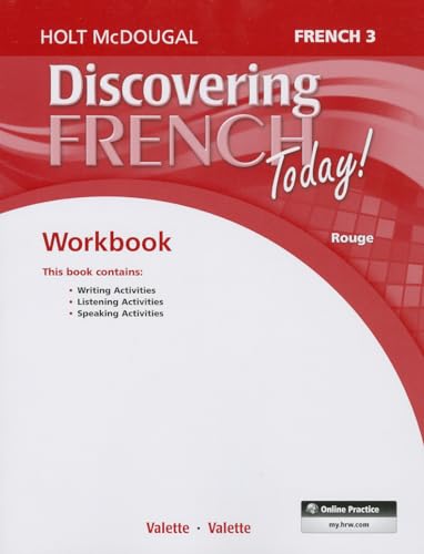 Stock image for Student Edition Workbook Level 3 (Discovering French Today) (French Edition) for sale by BooksRun