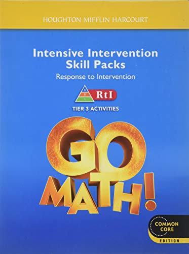 Student RTI Intensive Intervention Skill Packs Grades K-1 (Go Math!) (9780547945149) by HSP