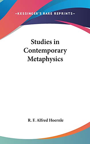 9780548014011: Studies in Contemporary Metaphysics