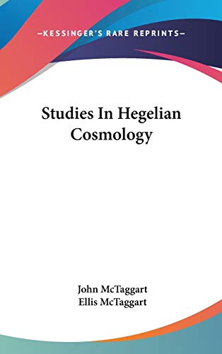 9780548122495: Studies in Hegelian Cosmology