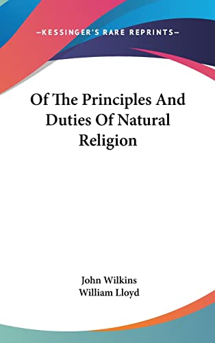 Stock image for Of The Principles And Duties Of Natural Religion for sale by ALLBOOKS1