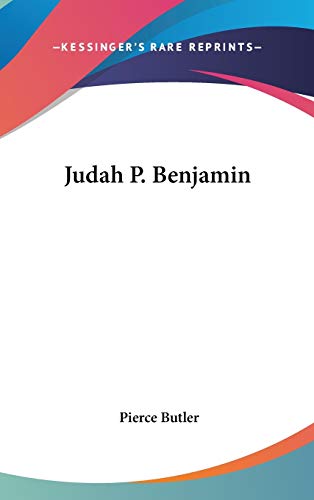 Stock image for Judah P. Benjamin for sale by Cronus Books