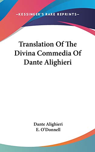 Stock image for Translation Of The Divina Commedia Of Dante Alighieri for sale by Hawking Books