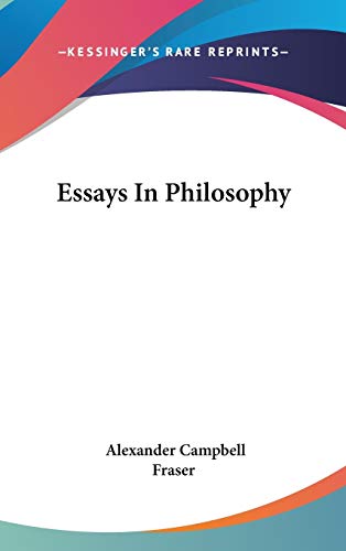 9780548194645: Essays In Philosophy