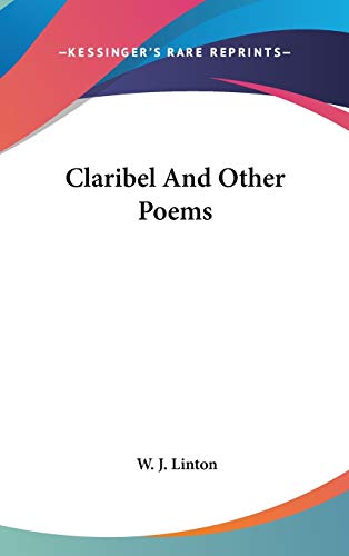 9780548228388: Claribel And Other Poems