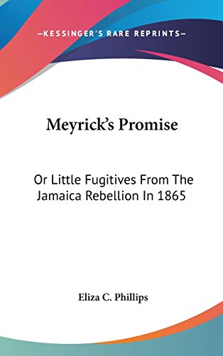 9780548336717: Meyrick's Promise: Or Little Fugitives From The Jamaica Rebellion In 1865