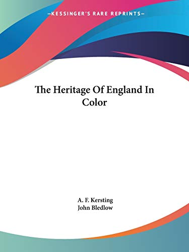 9780548386323: The Heritage Of England In Color