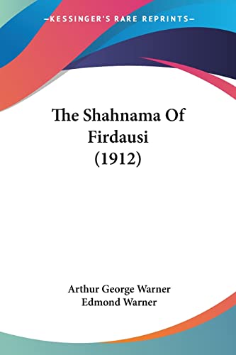 9780548804582: The Shahnama Of Firdausi (1912)